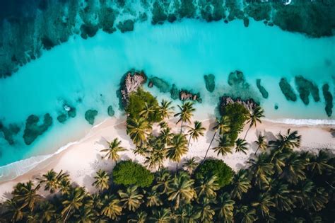 Premium AI Image Maldives Island Beach Tropical Landscape Of Summer