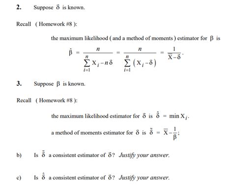 Solved 2 Suppose Is Known Recall Homework 8 The Chegg