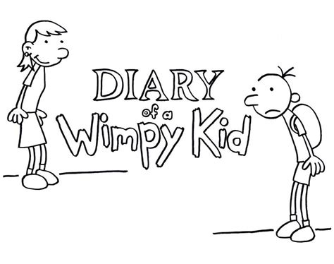 Diary Of A Wimpy Kid Coloring Pages Coloring Home