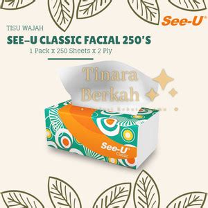 Jual Tissue SEE U Classic Facial 250 Sheet 2 Ply Tisu Muka SEE U Halus