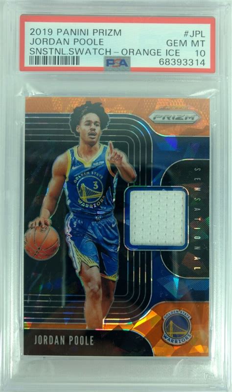 Jordan Poole Prizm Ss Jpl Sensational Swatches Orange Ice Psa