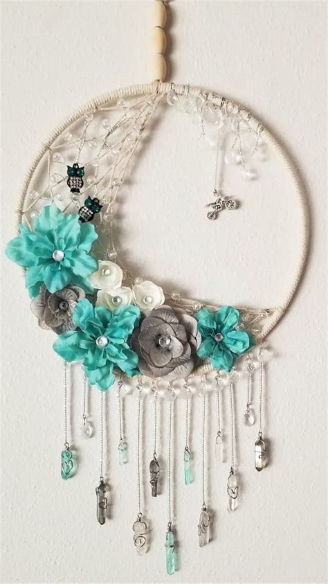 Custom Half Moon Dreamcatcher Boho Decor Personalized Etsy In 2021