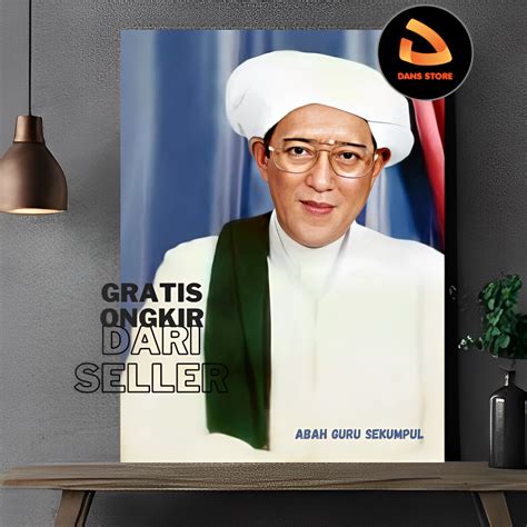 Jual Guru Sekumpul Foto Kh Muhammad Zaini Abdul Ghani Poster Habib