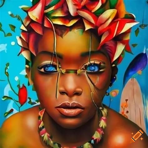 Releitura De Uma Obra De Arte De Um Artista Afro Brasileiro On Craiyon