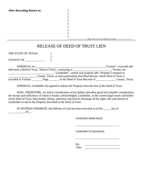 Release Lien Form Complete With Ease Airslate Signnow