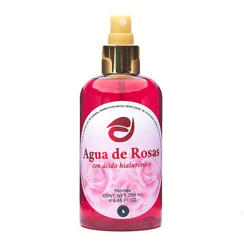 Agua De Rosas Con Cido Hialur Nico Nutrymedica