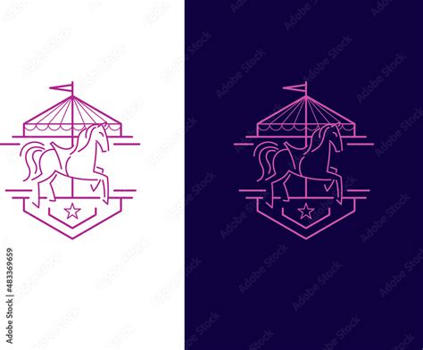 logo design for a carousel manufacturing company Stock Vector | Adobe Stock