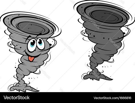 Cartoon Hurricane Royalty Free Vector Image VectorStock