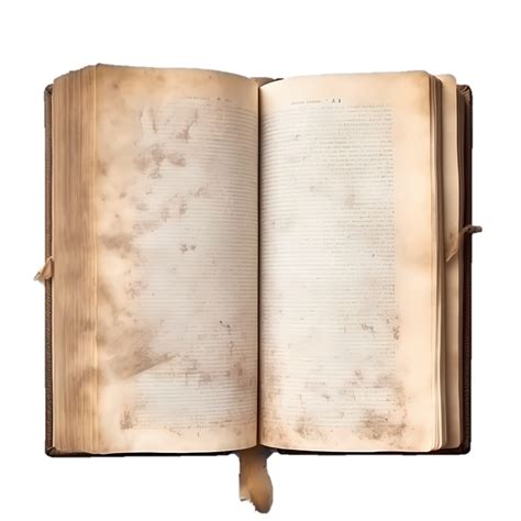 Vintage Open Book Ai Generative Image 24854848 Png