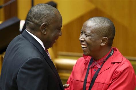 Ramaphosa Tells Malema To Play The Ball Not The Man Y