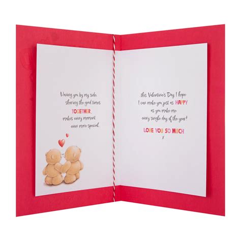 Forever Friends Bears Valentines Day Card Husband Hallmark Uk