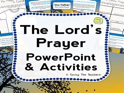 The Lord's Prayer PowerPoint and Activities | Teaching Resources