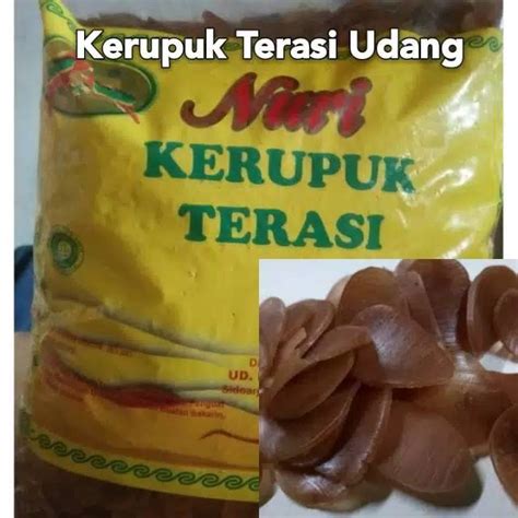 Jual KERUPUK TERASI UDANG MENTAH 500 GRAM Shopee Indonesia