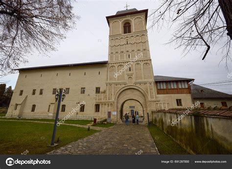 Campulung Muscel Romania December 2023 Negru Voda Monastery Orthodox ...