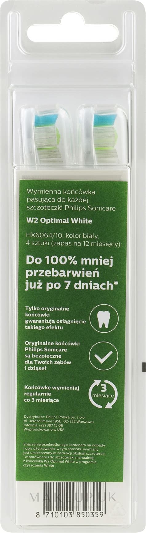 Philips Sonicare W Optimal White Standard Ultrasonic Toothbrush Heads