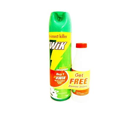 Kwik Multi Insect Killer 500ml Free Zonrox Bleach Original 250ml