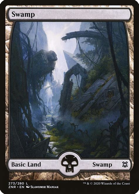 Swamp 273 Full Art Zendikar Rising Magic The Gathering