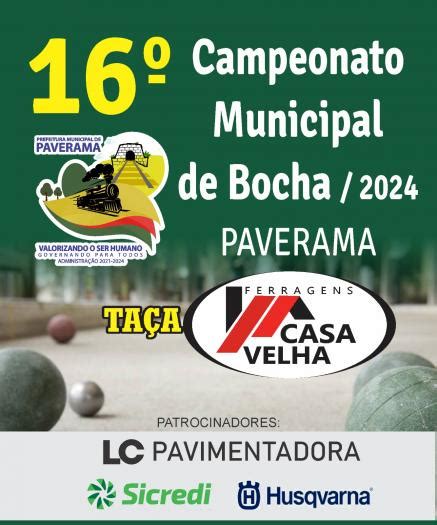 16º Campeonato Municipal de Bocha Taça Ferragens Casa Velha edição