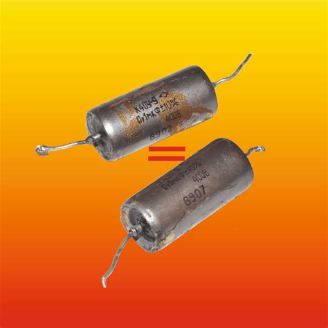 0 1 UF 400 V MATCHED PAIR PAPER IN OIL PIO AUDIO CAPACITOR K40Y 9 K40U