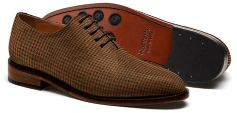 Wholecut Oxford Shoes Brown Tweed