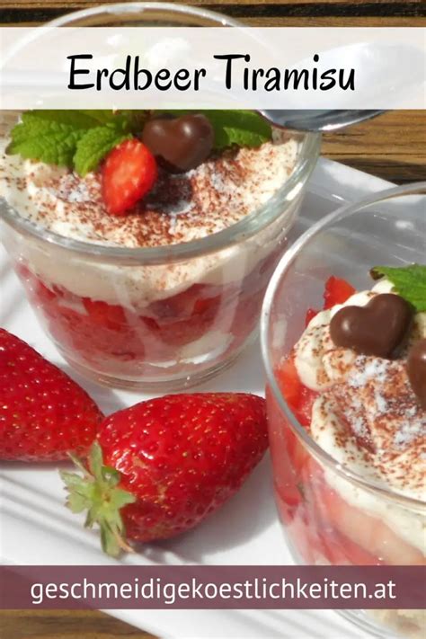 Schnelles Erdbeer Tiramisu Sommerliches Dessert