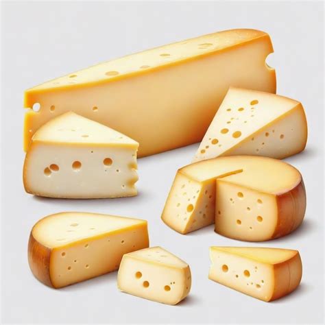 Fromages De Différentes Formes Et Tailles Y Compris Le Fromage