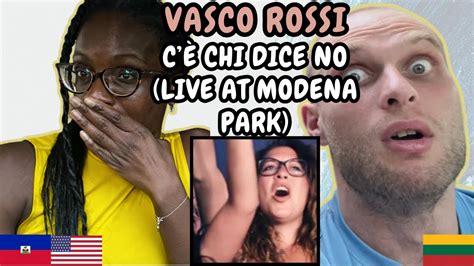 REACTION TO Vasco Rossi C è Chi Dice No Live at Modena Park FIRST