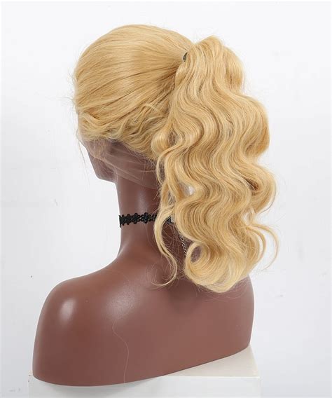 Blonde Color 613 Body Wave 360 Lace Frontal Wig Pre Plucked With Baby