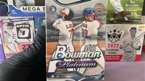 2021 BOWMAN PLATINUM BLASTER BOX WE HIT SOME COLOR YouTube