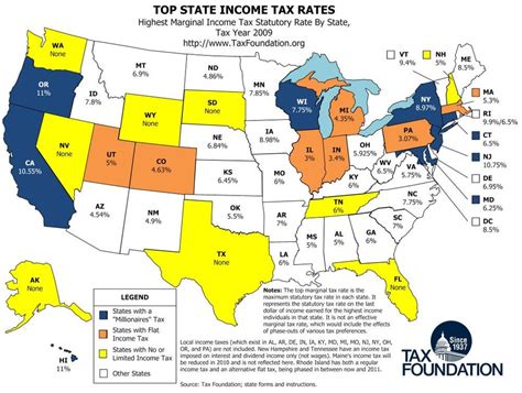 United States income tax by state [1000 x 755] : MapPorn