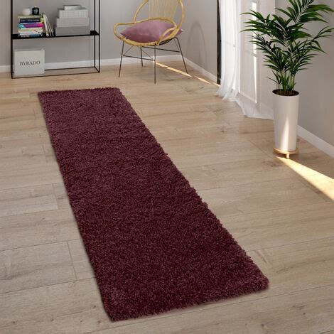 Paco Home Hochflor Teppich Wohnzimmer Shaggy Langflor Modern Einfarbig