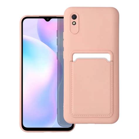 Zadní kryt Card Case růžový Xiaomi Redmi 9A 9AT Levné Kryty