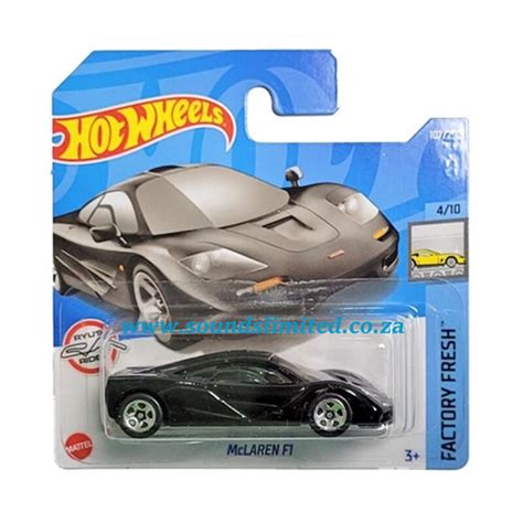 Hot Wheels Mclaren F1 Black HCT93 Factory Fresh 2022 107 Sounds Limited