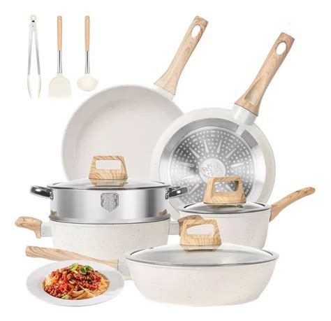 Bateria De Cocina Juego De Ollas Y Sartenes Piezas Mercadolibre