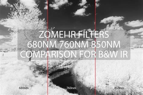 Zomei Ir Filters 680nm 760nm 850nm Comparison For Bandw Ir · David