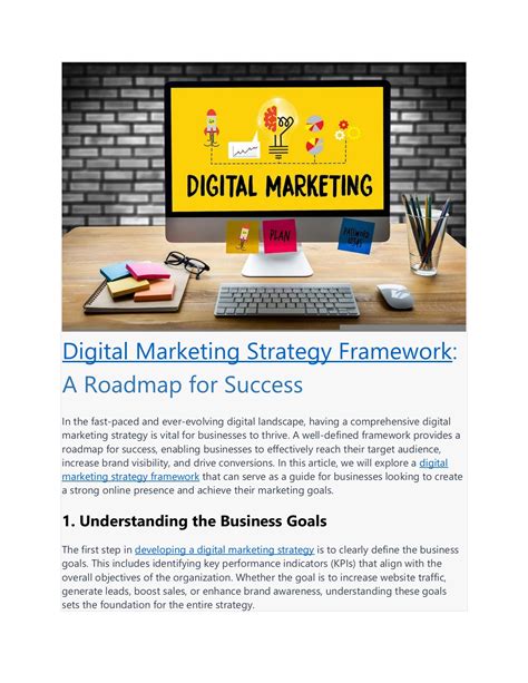 Digital Marketing Strategy Framework