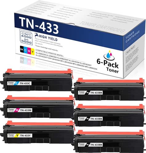 Amazon Tn Toner Cartridge Dra Compatible Tn Bk Tn C Tn M