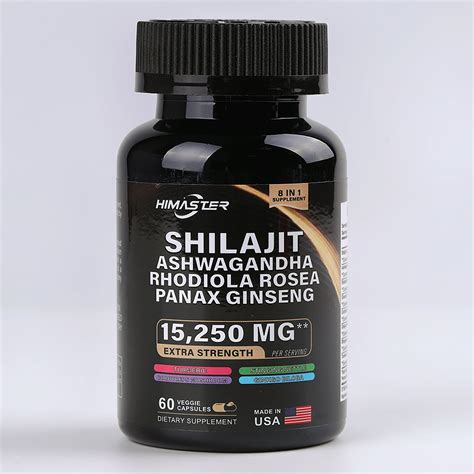 Himaster Shilajit Pure Himalayan Mg Energy Booster Ashwagandha