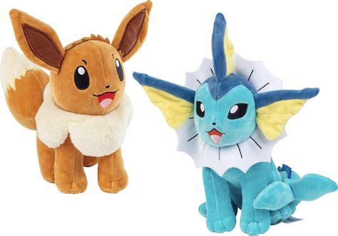 Pokemon 8 Eevee And Vaporeon Plush Stuffed Animal Toys 2 Pack Eevee