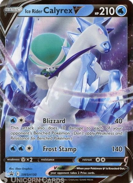 Ice Rider Calyrex V Swsh Black Star Promo Mint Pokemon Card