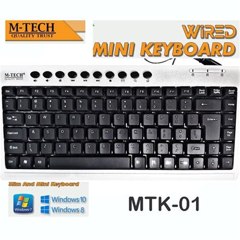 Jual Mtech Original Wired Mini Multimedia Keyboard Usb Plug And Play