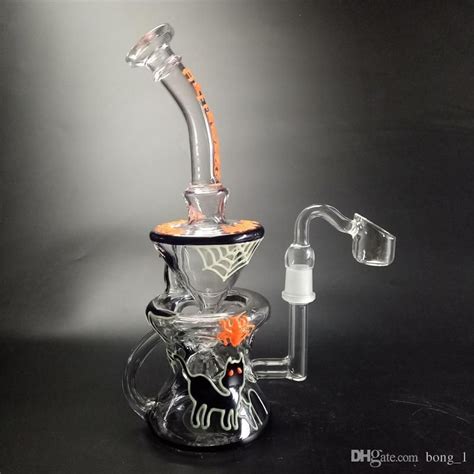 Wholesale Stylish And Cheap Brand Inline Perc Bongs Recycler Glass Bong Vortex Water Pipe Heady