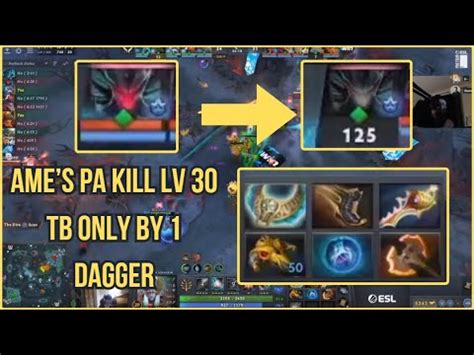 One Dagger One Kill Ame S Phantom Assassin Obliterates Full Hp Terror