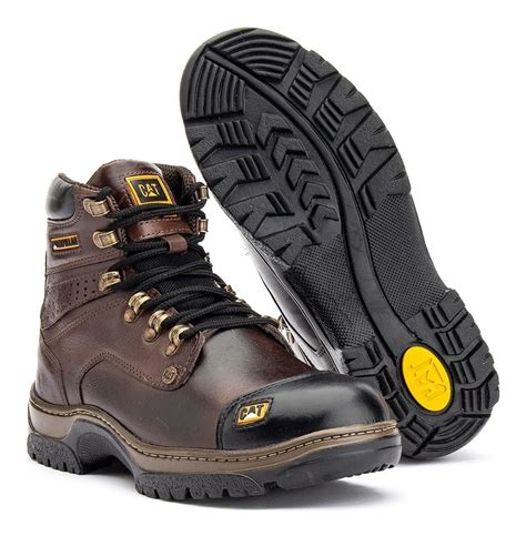 Bota Botina Unissex Caterpillar Original Em Couro Palm Ofert Frete Gr Tis