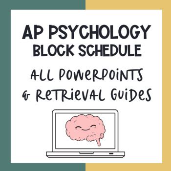 ALL AP Psychology Block PowerPoints 12 Unit Path Retrieval Guides