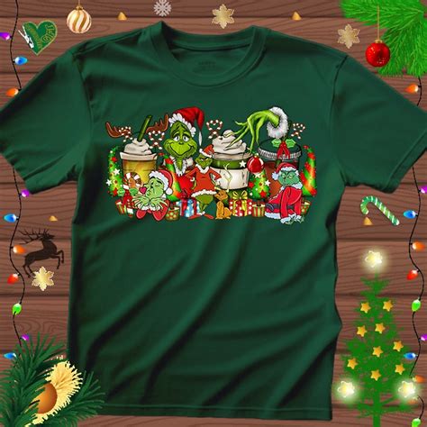 Grinch Christmas Tshirt Christmas Grinch Gift Grinch Etsy UK