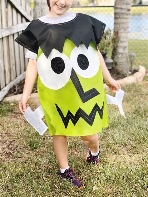 Kids Frankenstein Costume Last Minute Halloween Diy