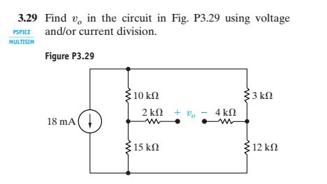 Solved Find V O In The Circuit In Fig P Using Voltage Chegg