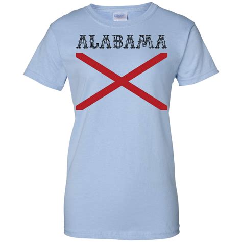 Alabama State Flag T-Shirt (Large flag print) – Alabama Tee – Grass Place