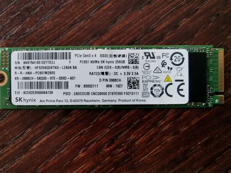 Dysk Ssd Sk Hynix Pc Gb M Nvme Oficjalne